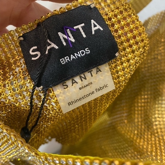 Santa Brands Sparkle Milano Golden Short Top - Picture 6 of 8